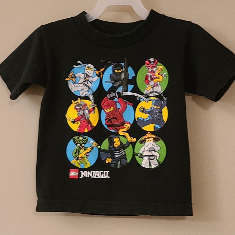Lego Ninjagq black short sleeved tee shirt